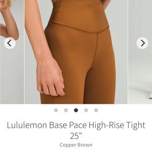lululemon athletica Copper Brown High-Rise Tights